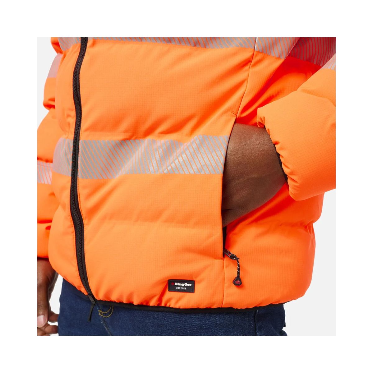 KingGee Originals DWR Reflective Puffer Jacket K55011