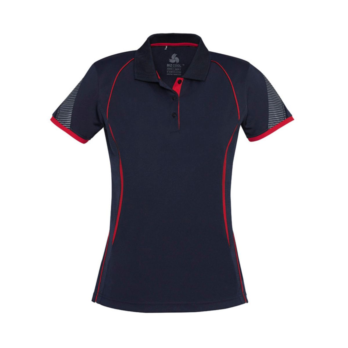 Biz Collection Women's Razor Short Sleeve Polo - Dark Colours P405LS