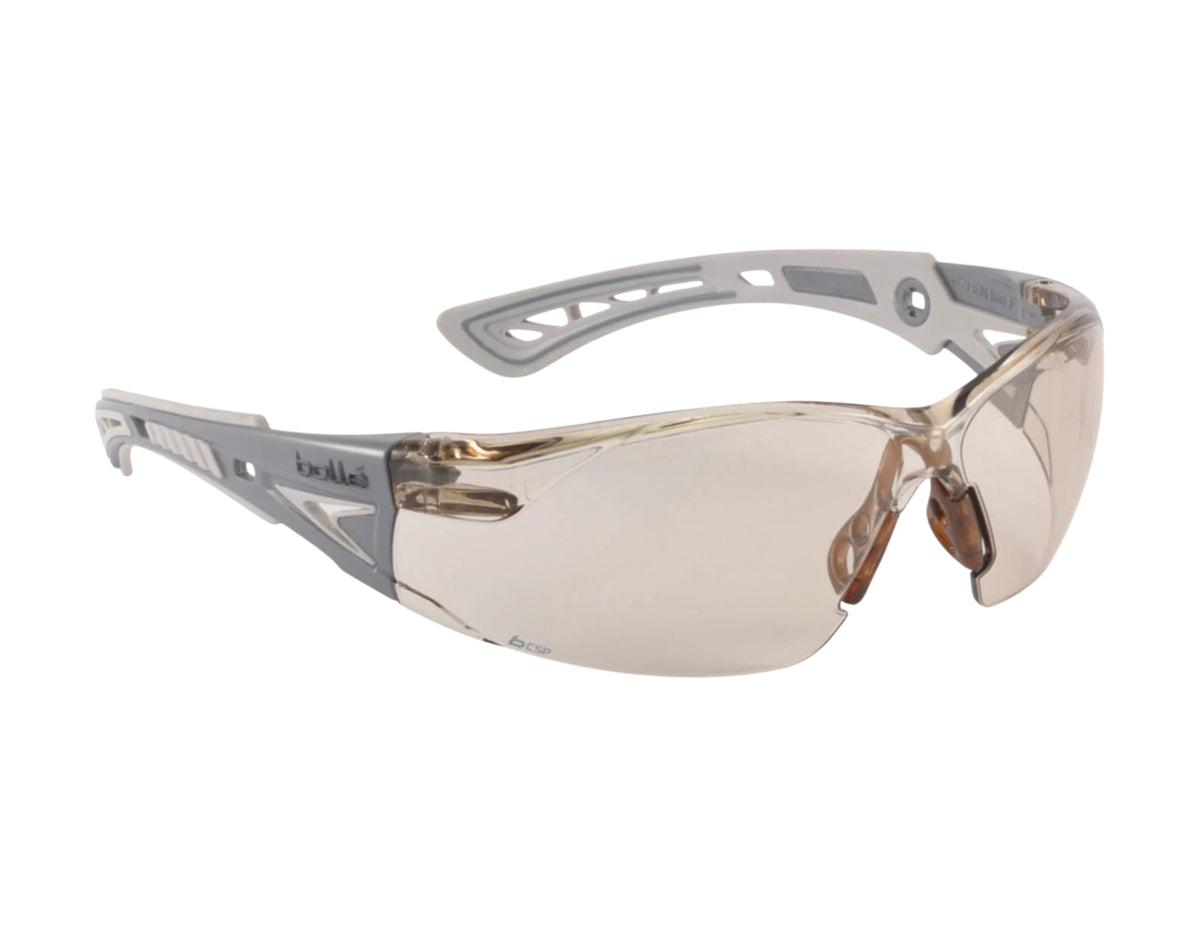 Bolle Rush+ Safety Glosses Anti Scratch /Anti Fog Copper Lens (Pack of 10)