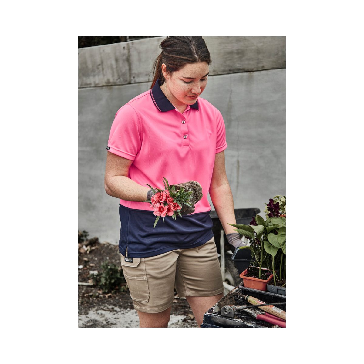 Syzmik Women's Essential Stretch Cargo Shorts ZS735