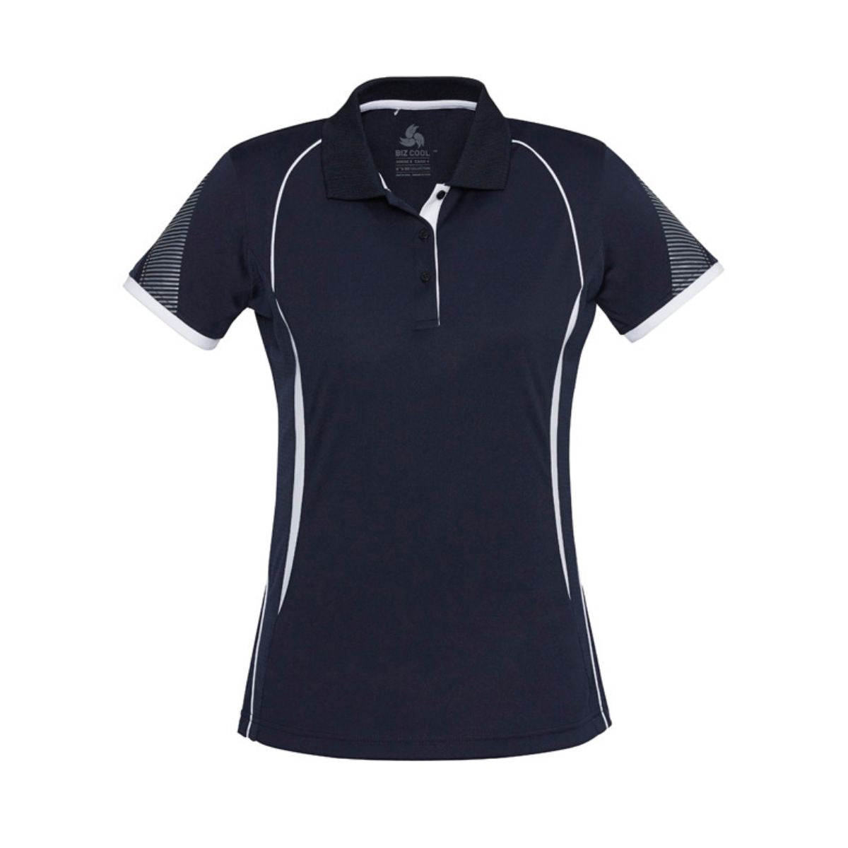 Biz Collection Women's Razor Short Sleeve Polo - Dark Colours P405LS