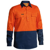 Bisley Hi Vis Closed Front Drill Shirt BSC6267