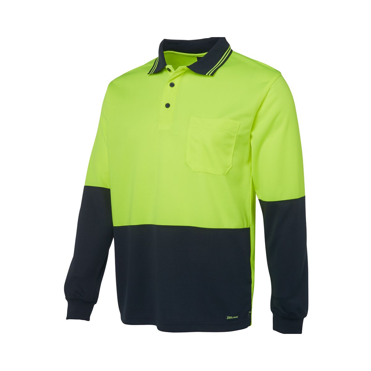 Hi Vis Traditional Long Sleeve Polo Shirt 6HVPL