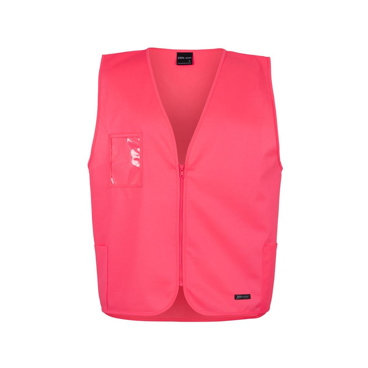JB's Hi Vis Zip Safety Vest 6HVSZ (Each)