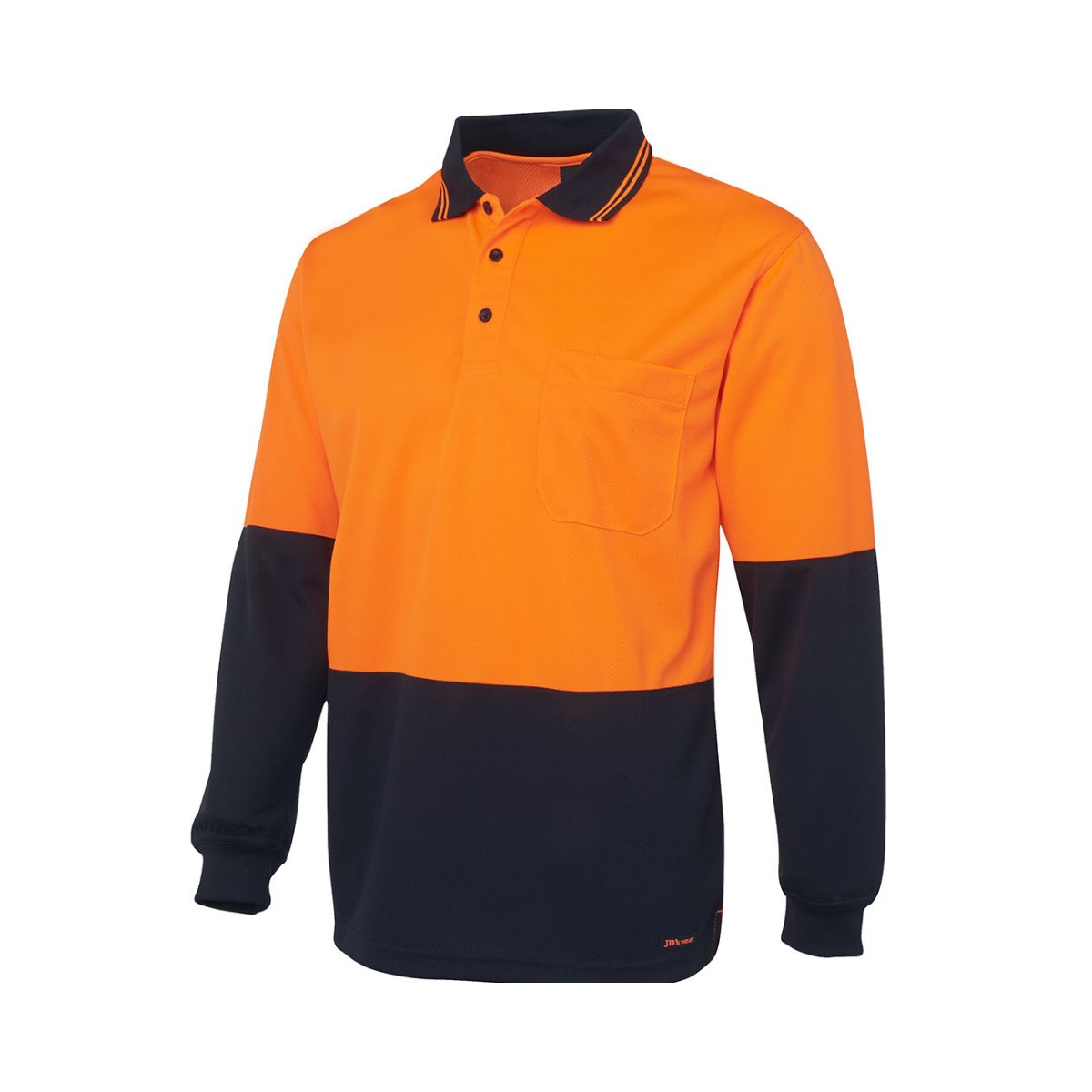 Hi Vis Traditional Long Sleeve Polo Shirt 6HVPL