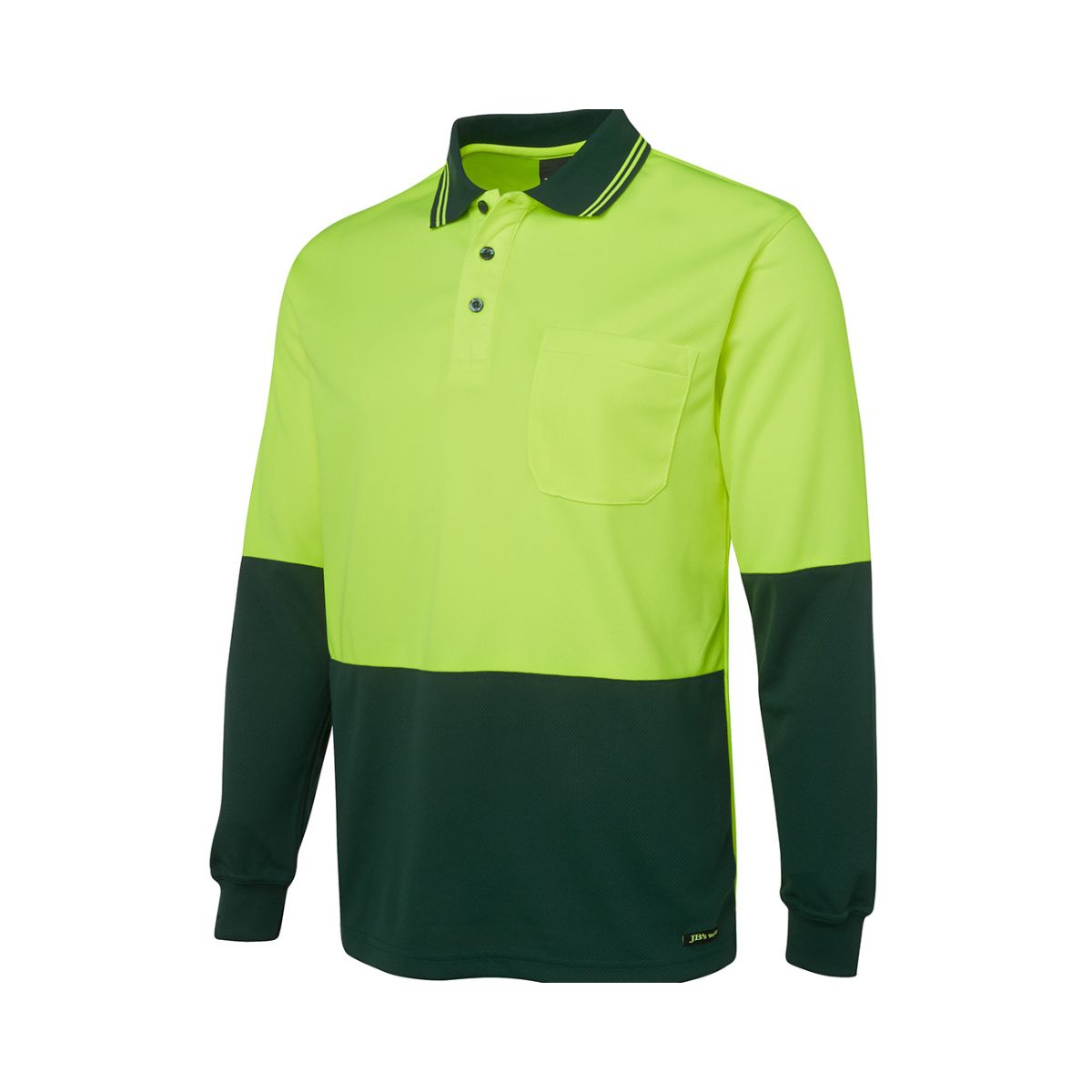 Hi Vis Traditional Long Sleeve Polo Shirt 6HVPL