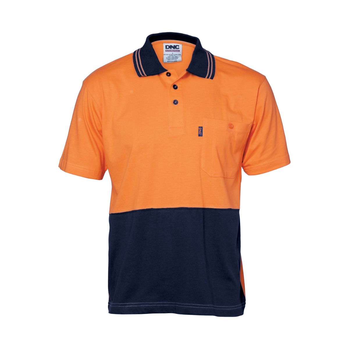 DNC Hi Vis Cool-Breeze Cotton Jersey Polo Shirt S/S 3845