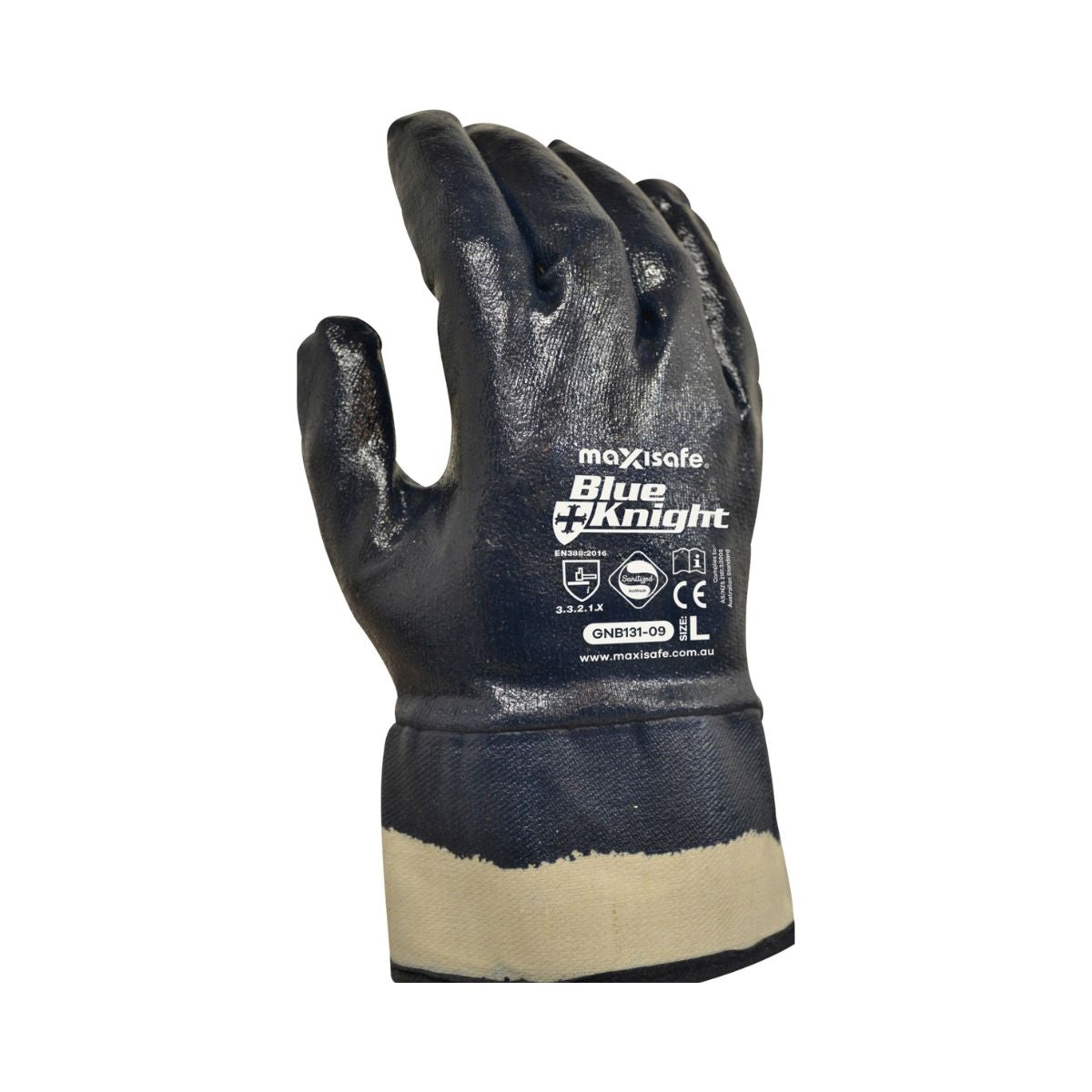 Maxisafe Blue Knight Heavy Duty, Fully Dipped with Safety Cuff GNB131 (Pack of 12)