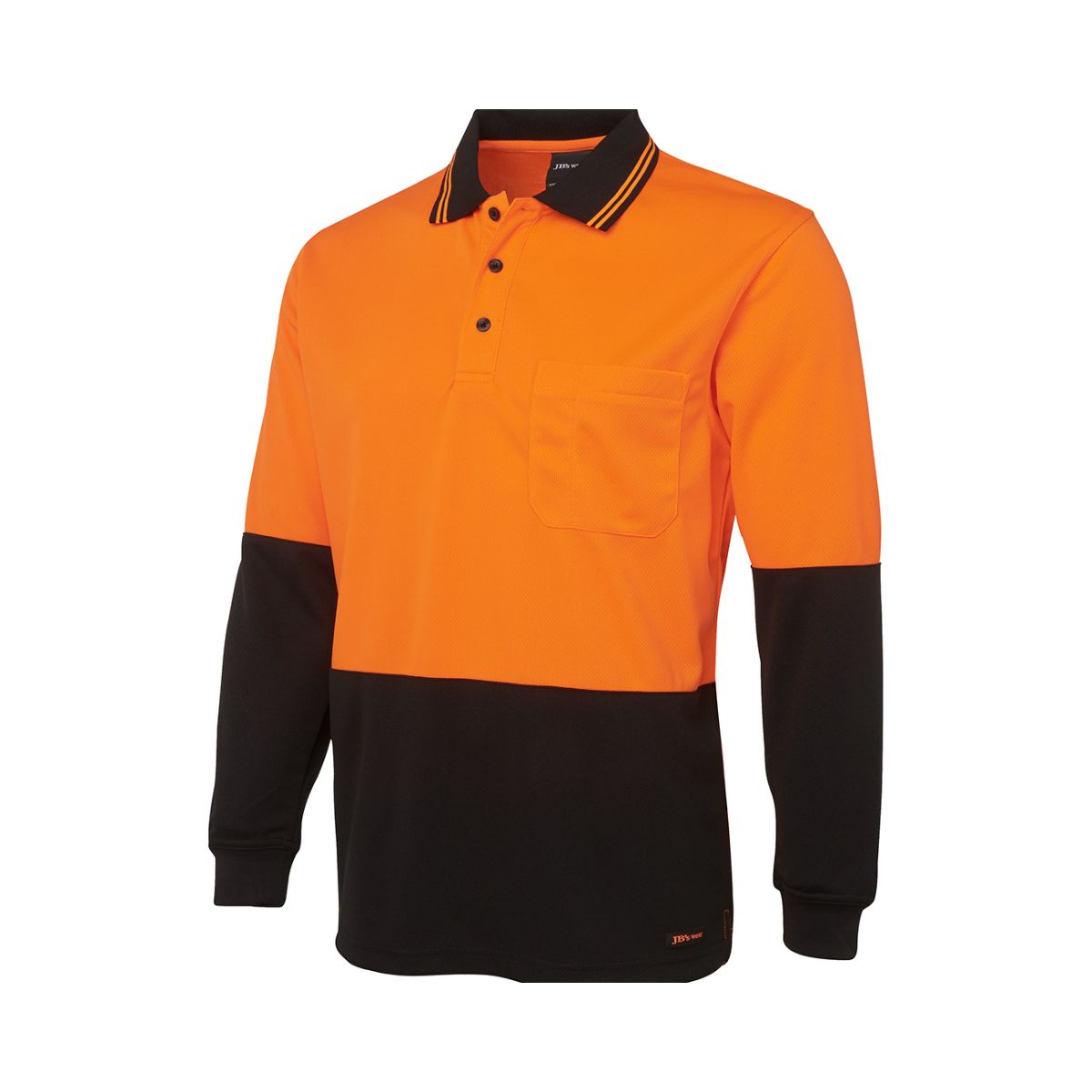 Hi Vis Traditional Long Sleeve Polo Shirt 6HVPL