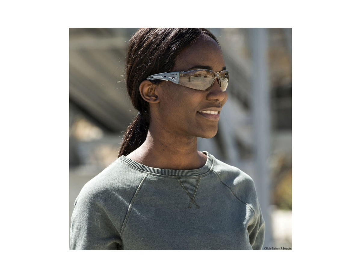 Bolle Rush+ Safety Glosses Anti Scratch /Anti Fog Copper Lens (Pack of 10)