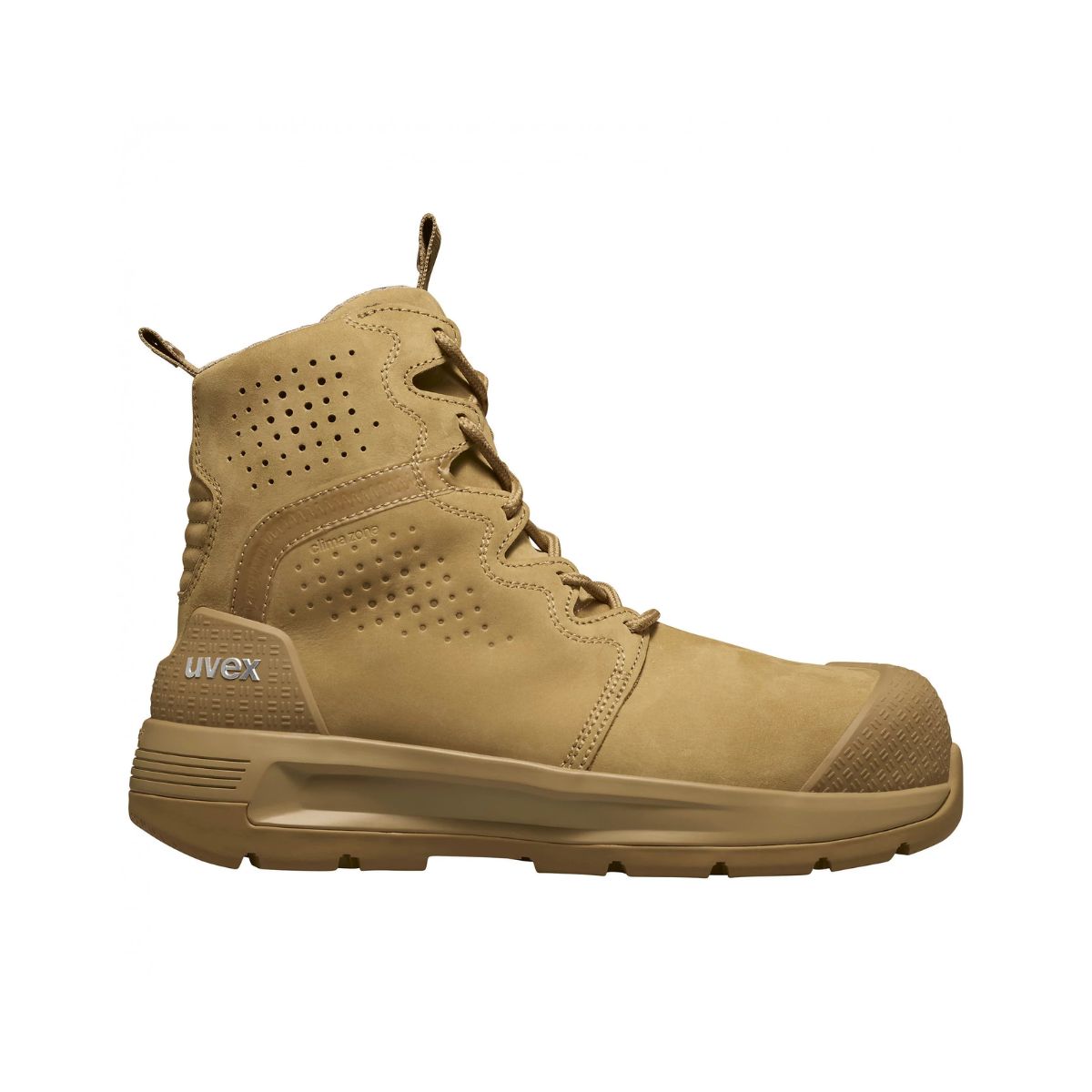 uvex 3 X-Flow P Zip Penetration Resistant Tan Work Boots (Wheat)