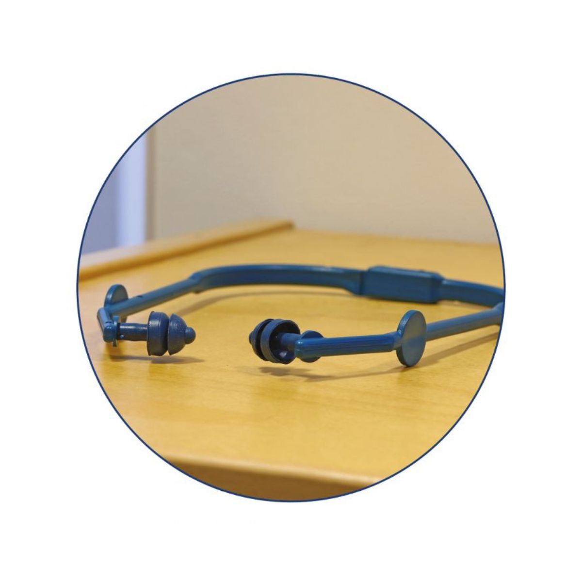 Detectamet Metal Detectable Expandaband Earplugs 2/3 Flange SNR22/23 DB - Blue (Pack of 30)