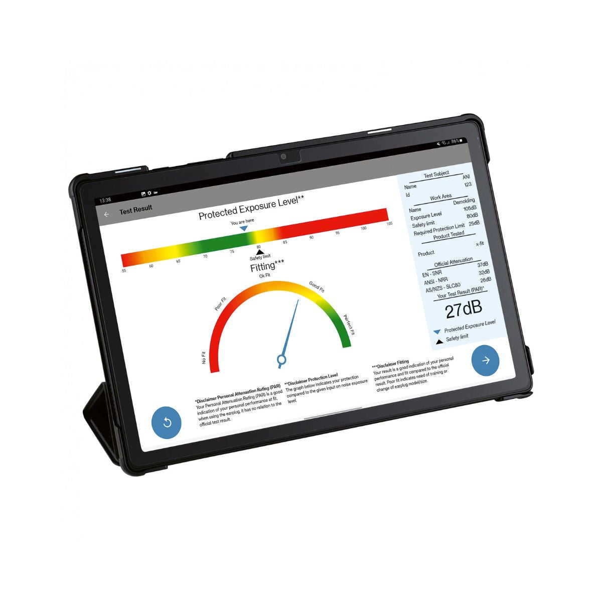 uvex xact-fit test 2124099 (Each)