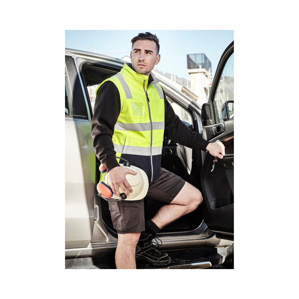 Syzmik Unisex Hi Vis Zip Softshell Vest ZV426