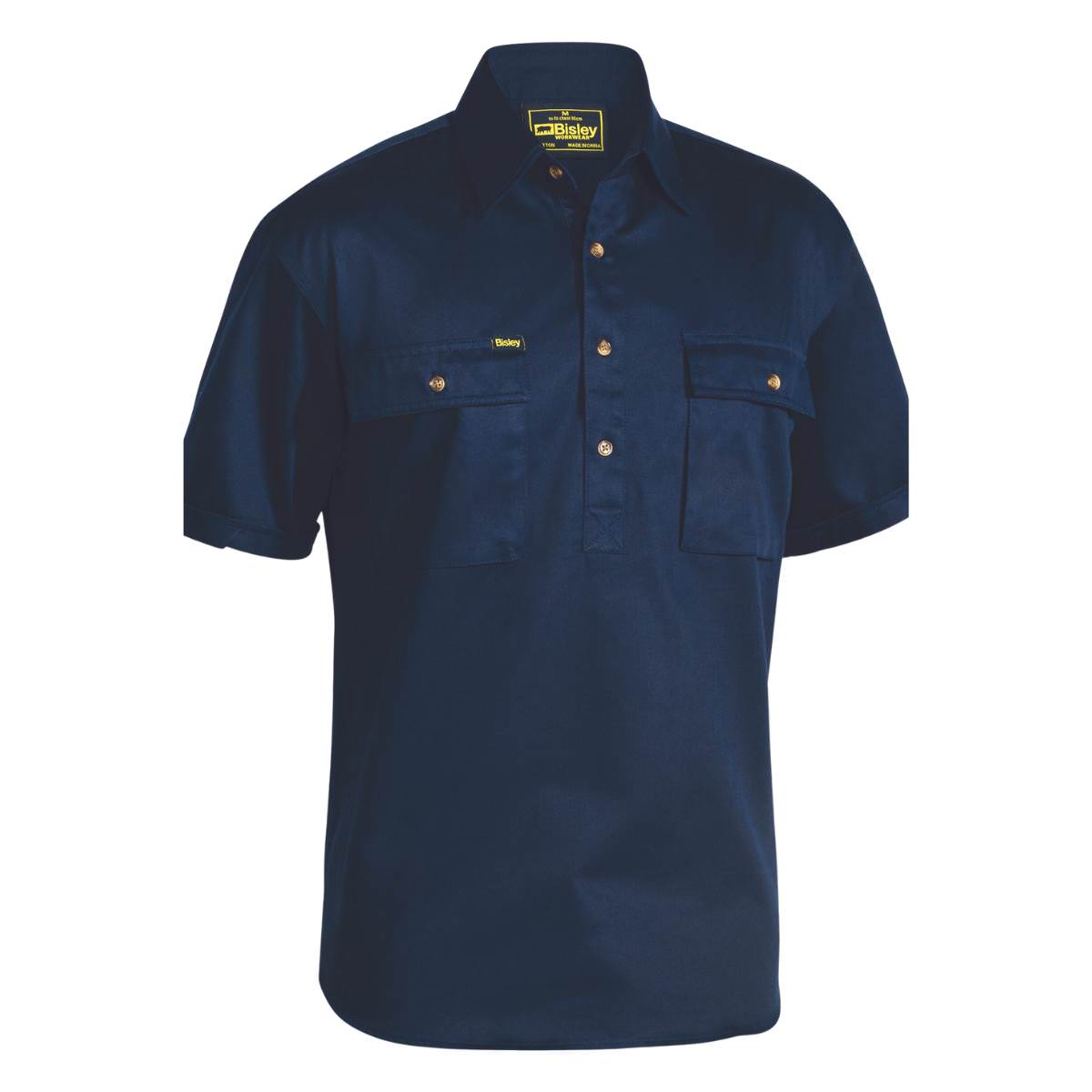 Bisley Closed Front - Cotton Drill Short Sleeve Shirt BSC1433