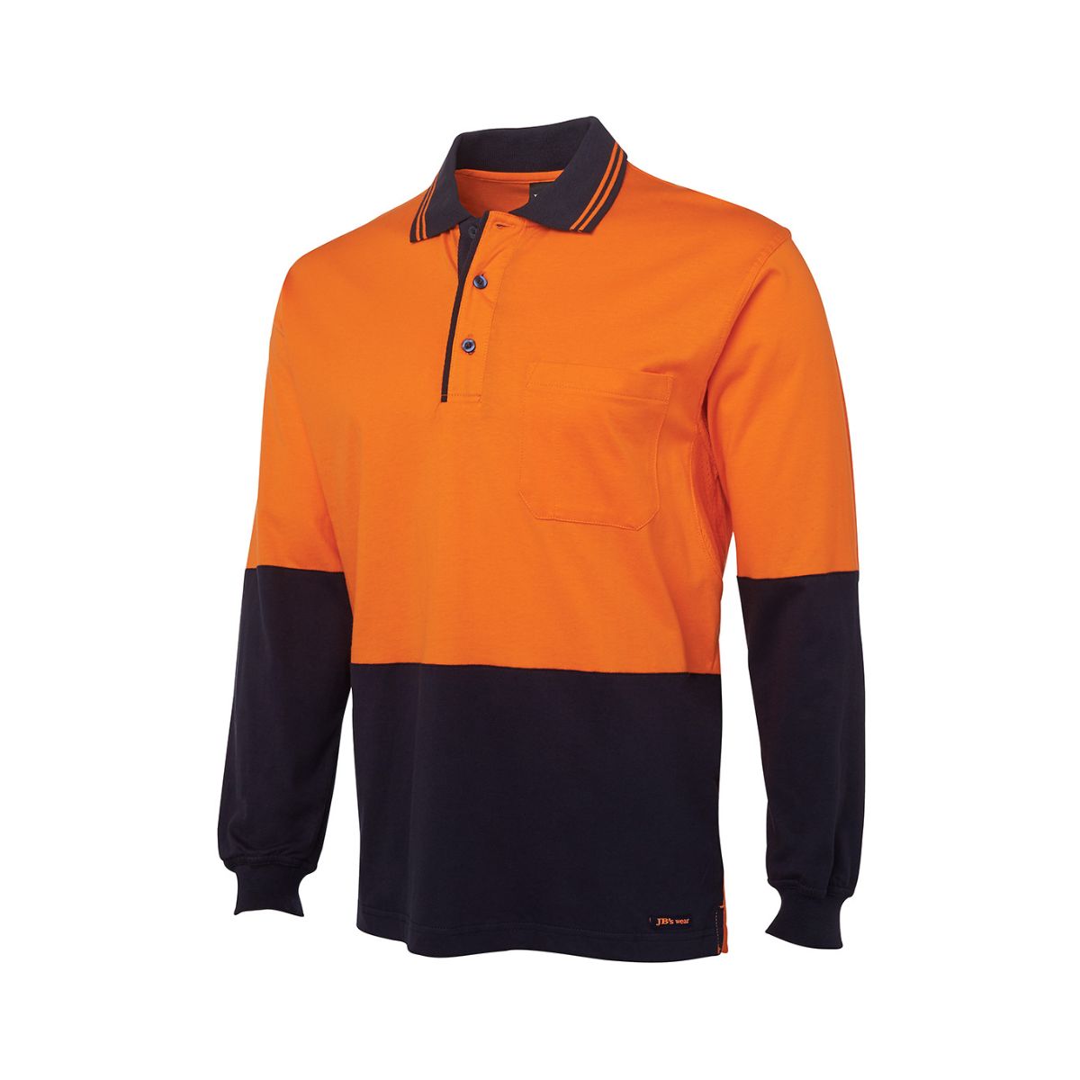 JB's Hi Vis Long Sleeve Cotton Polo 6CPHL