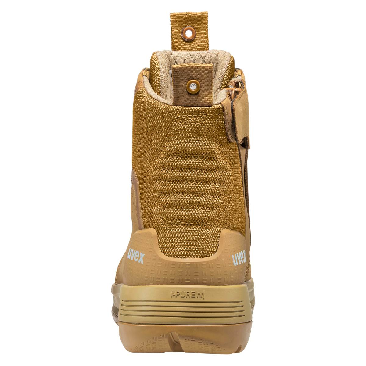 uvex 3 X-Flow Zip Side Work Boot Tan Wheat 65458