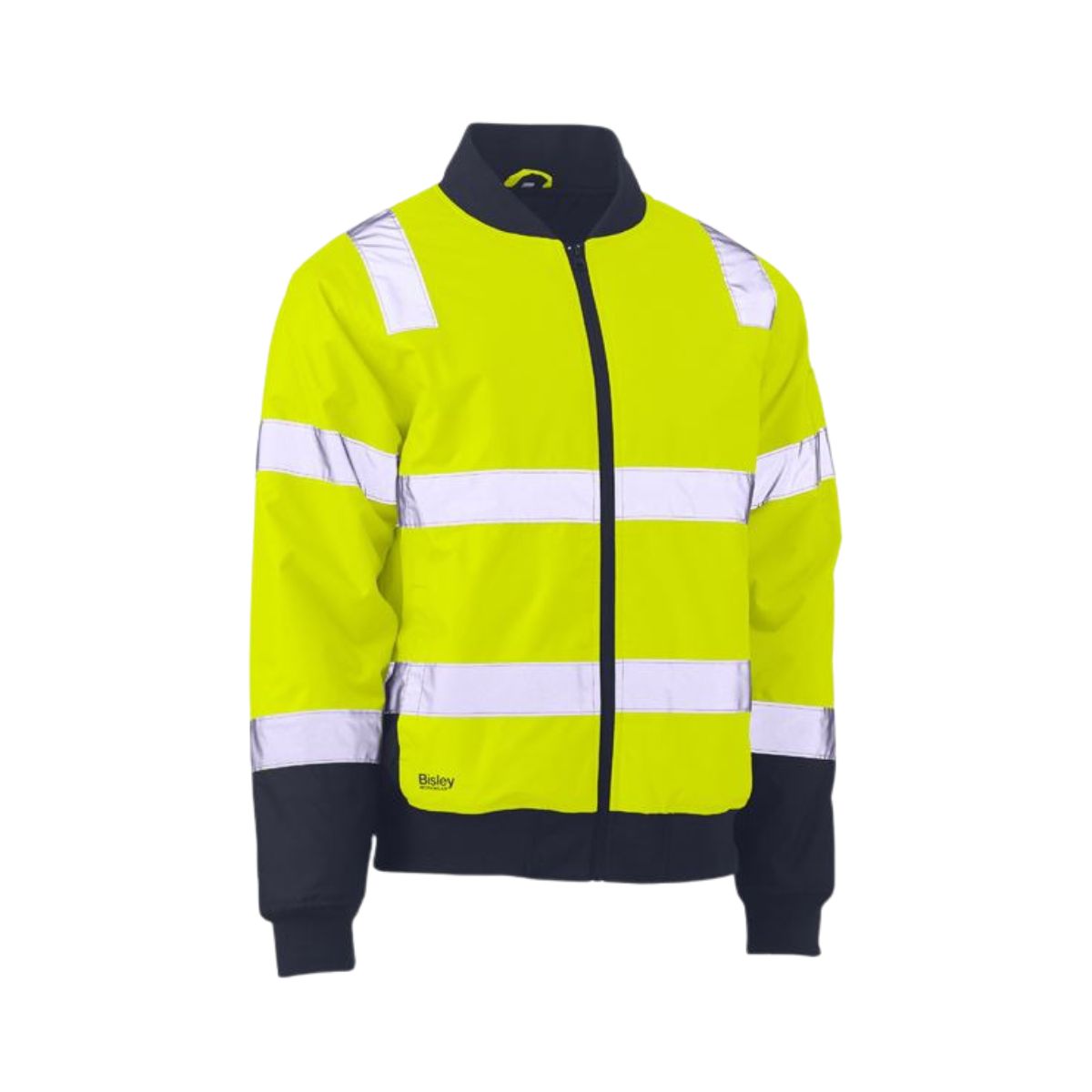 Bisley Taped Two Tone Hi Vis Bomber Jacket with Padded Lining BJ6730T