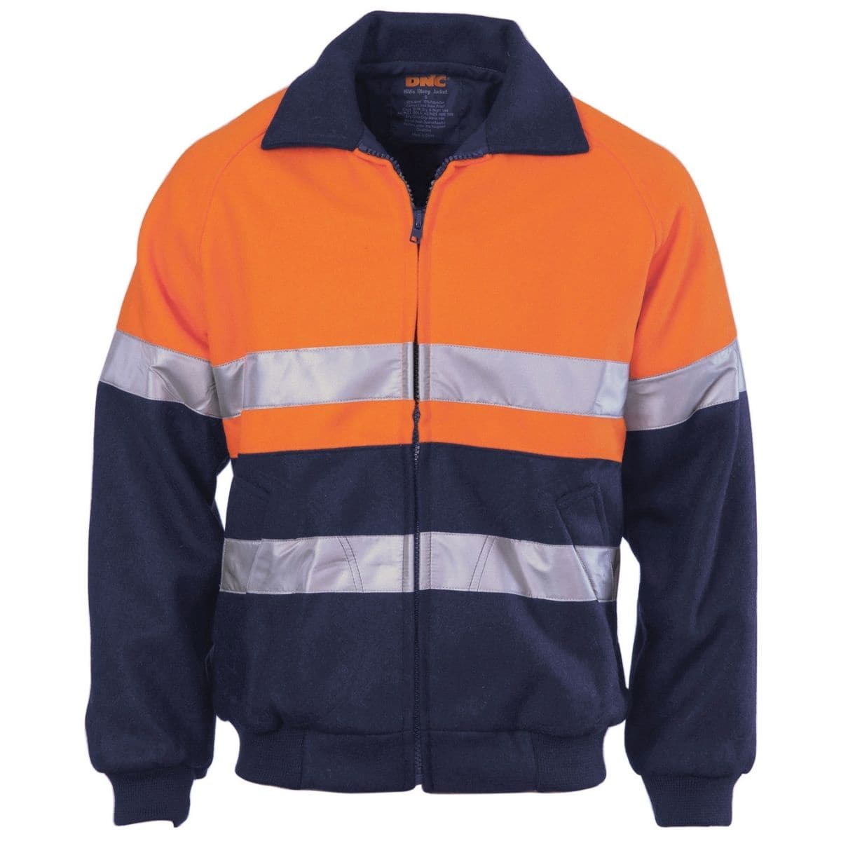 DNC HiVis Two Tone Bomber Jacket With Reflective CSR Tape - 3859