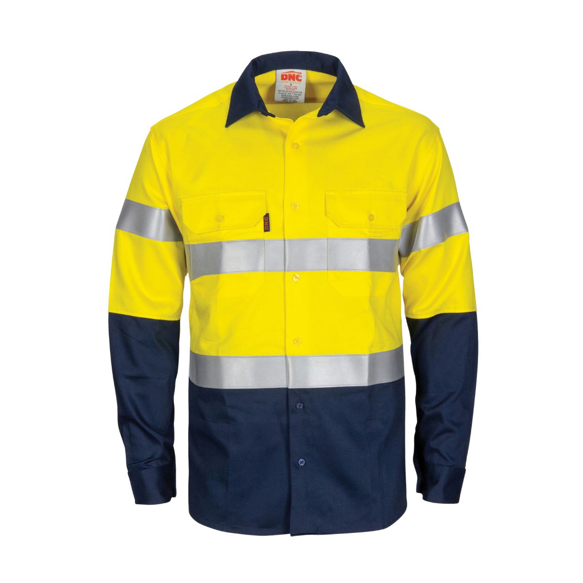 DNC Paton Saint Flame Retardant 2 Tone Cotton Shirt With 3M F/R Tape 3409