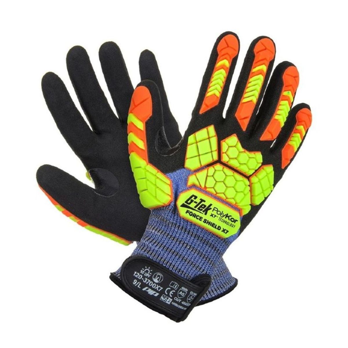 G-TEK® Forceshield Polykor X7 18 Gauge Nitrile 120-3700X7 (Pack of 12)