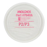Moldex P2/P3 Filter Disk for 7000 Series Half Mask & 9000 Series Full Face Respirators 1pr/bag