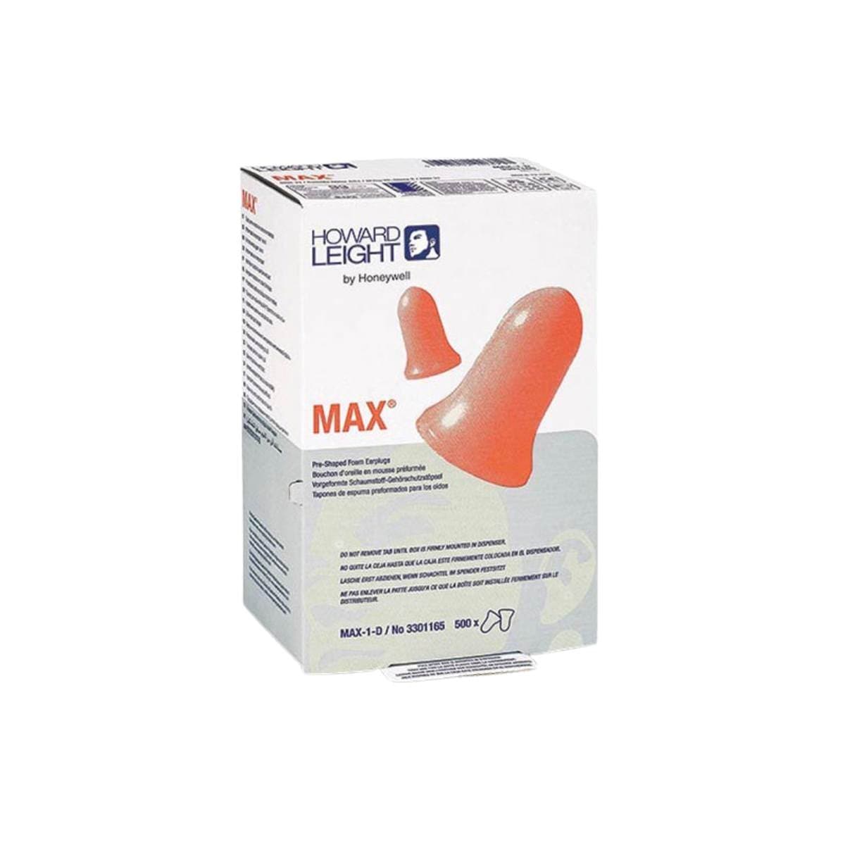 Howard Leight Max Disposable Earplugs Max-1 - 200 Pair/Box