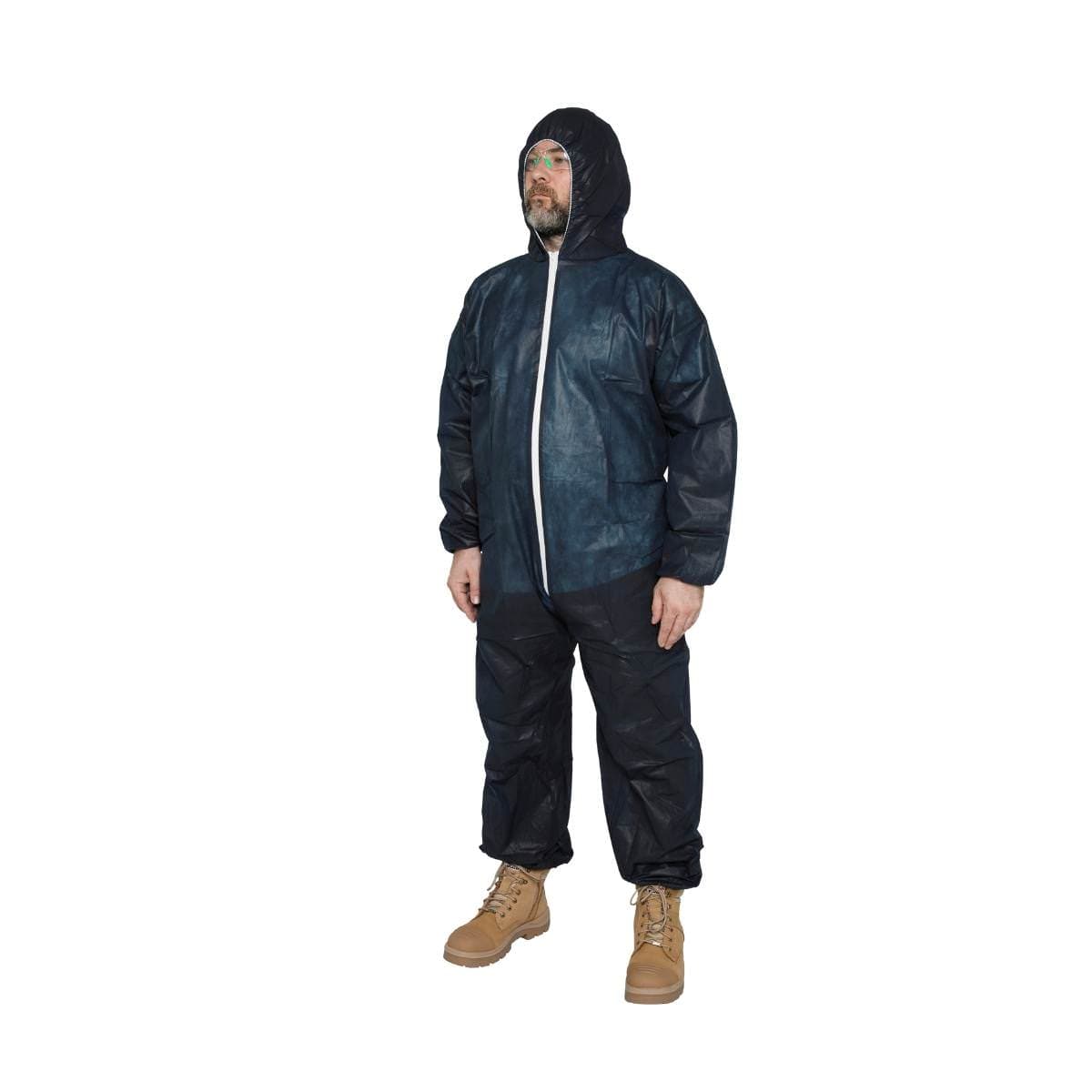 SafeRite® Disposable Coverall Blue Polypropylene SRDCPPB (Each)
