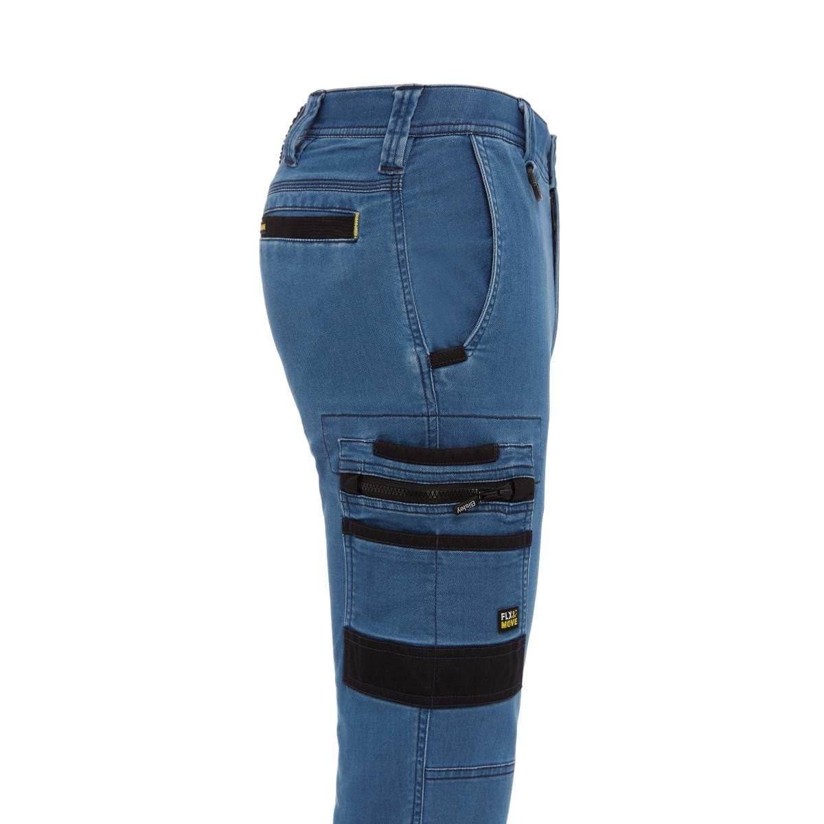 Bisley Flx & Move™ Stretch Denim Cargo Cuffed Pants BPC6335