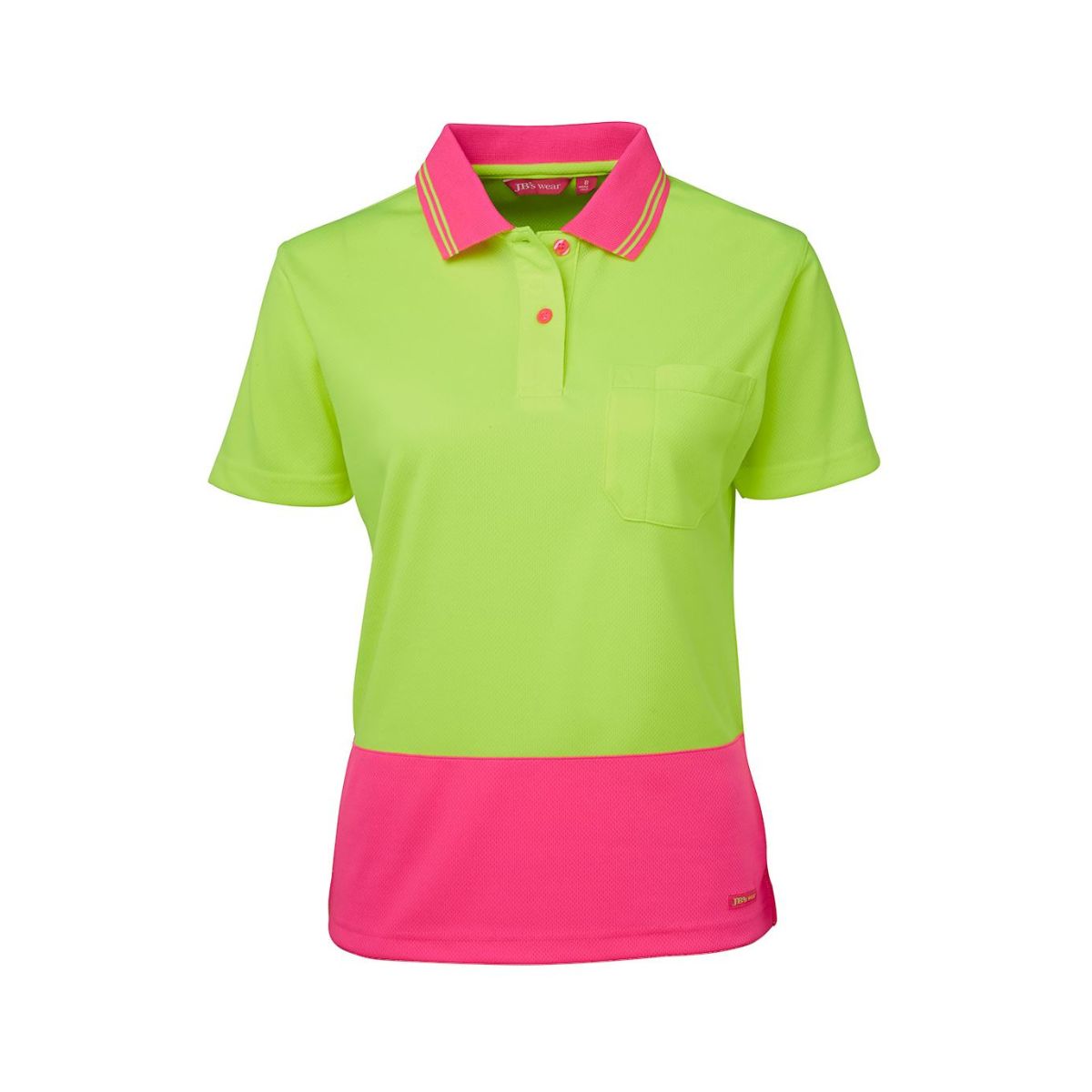 JB's Ladies Hi Vis S/S Comfort Polo 6LHCP