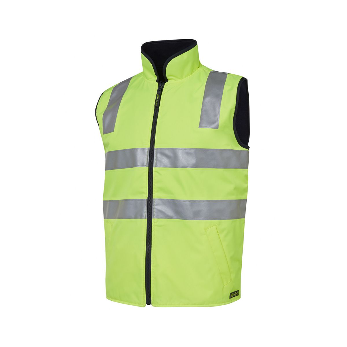 JB'S Hi Vis Day and Night Reversible Polar Fleece Vest 6D4RV