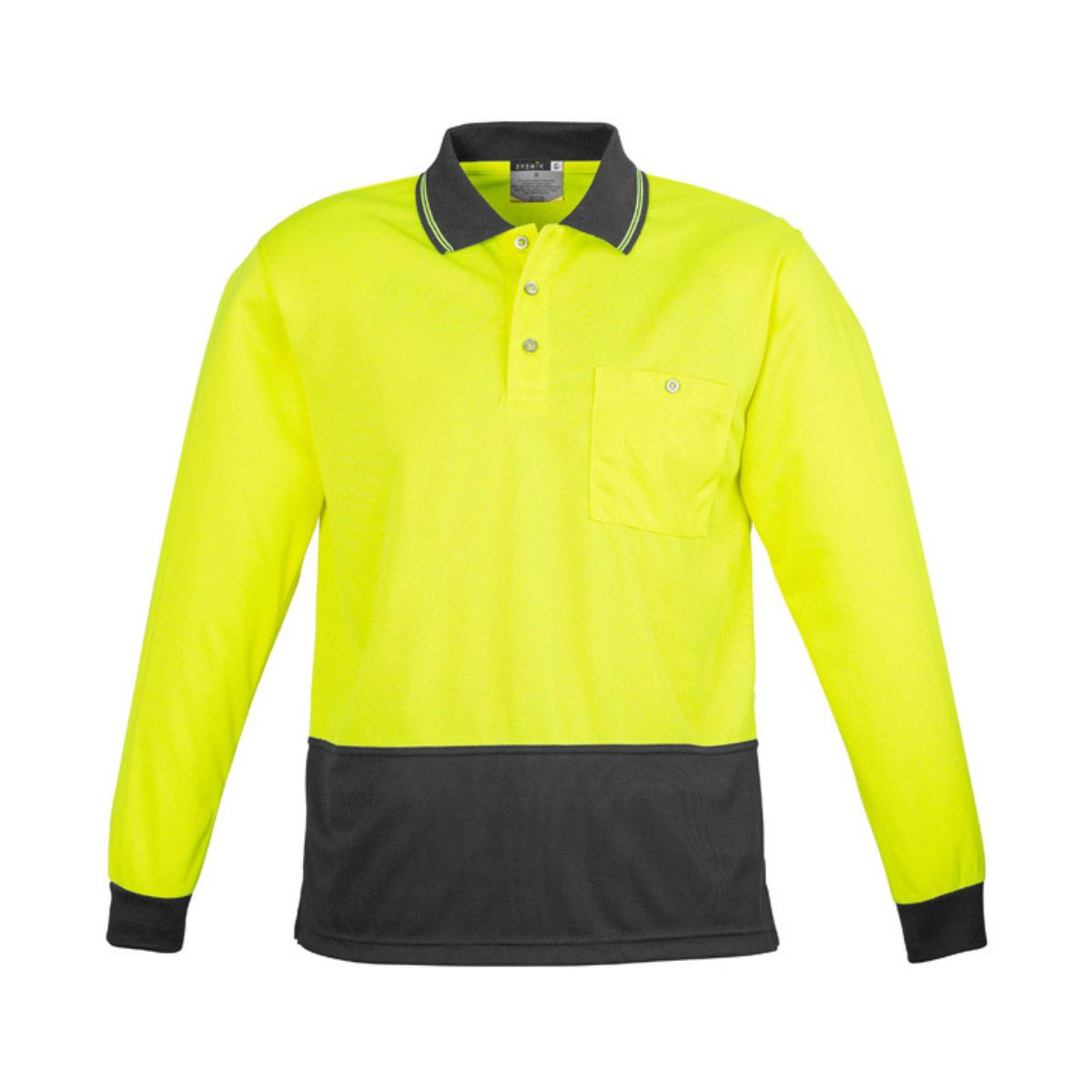 Syzmik Unisex Hi Vis Basic Long Sleeve Polo ZH232