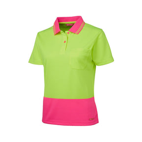 JB's Ladies Hi Vis S/S Comfort Polo 6LHCP