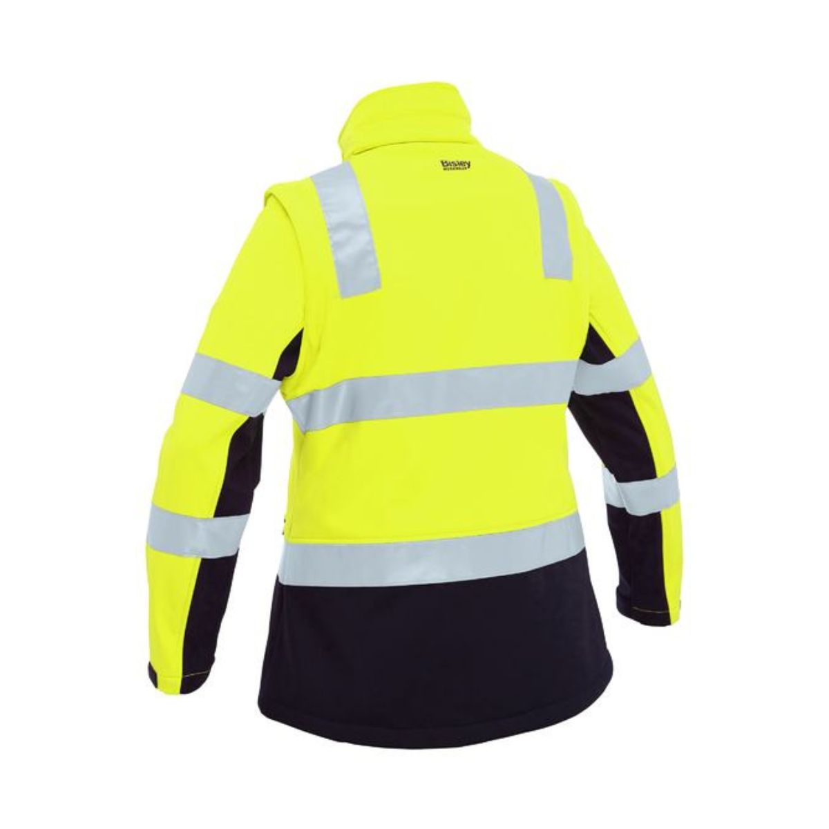 Bisley Women's Taped Two Tone Hi Vis 3 in 1 Soft Shell Jacket BJL6078T