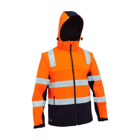 Bisley Taped Two Tone Hi Vis 3 in 1 Soft Shell Jacket BJ6078T