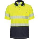 DNC HiVis Segment Taped Mircomesh Polo - Short Sleeve 3511