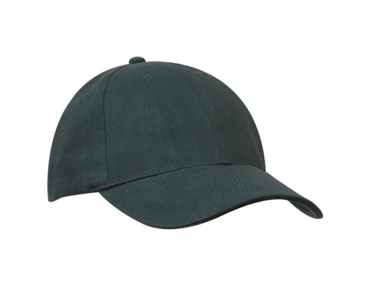 Heavy Brushed Cotton 6 Panel Low Profile Cap 4199