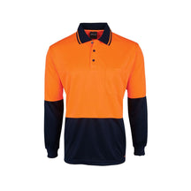 JB's Hi Vis Long Sleeve Jacquard Polo 6HJNL