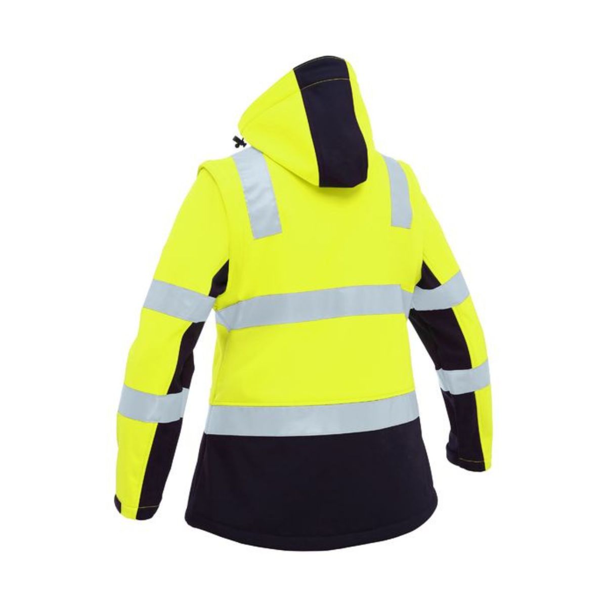 Bisley Women's Taped Two Tone Hi Vis 3 in 1 Soft Shell Jacket BJL6078T