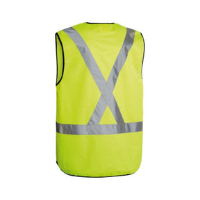 Bisley Unisex Taped X Back Hi Vis Vest BT0347