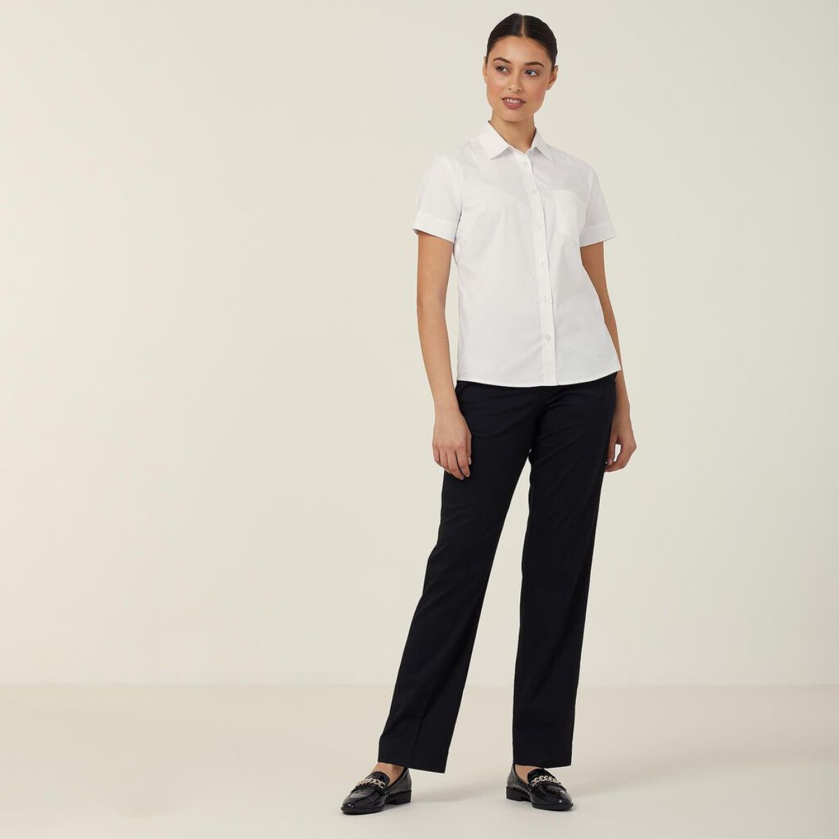 NNT Women's Avignon Stretch Short Sleeve Slim Shirt CATUK8