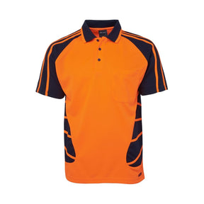 JB's Wear Hi Vis Short Sleeve Spider Polo 6HSP