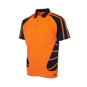 JB's Wear Hi Vis Short Sleeve Spider Polo 6HSP