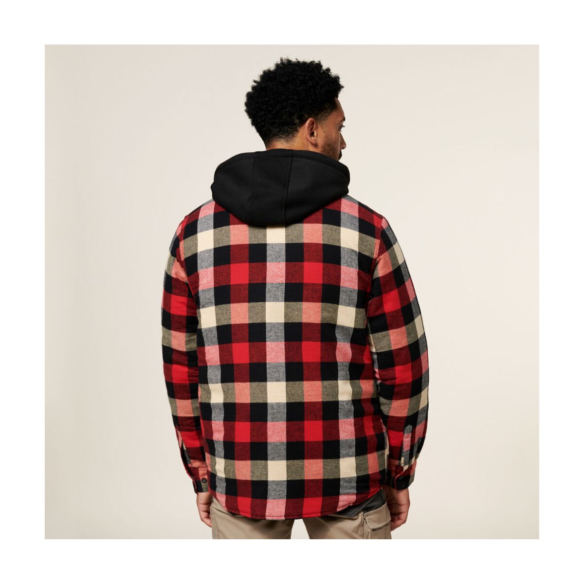 Hard Yakka Quilted Flannel Hooded Shacket Y06690