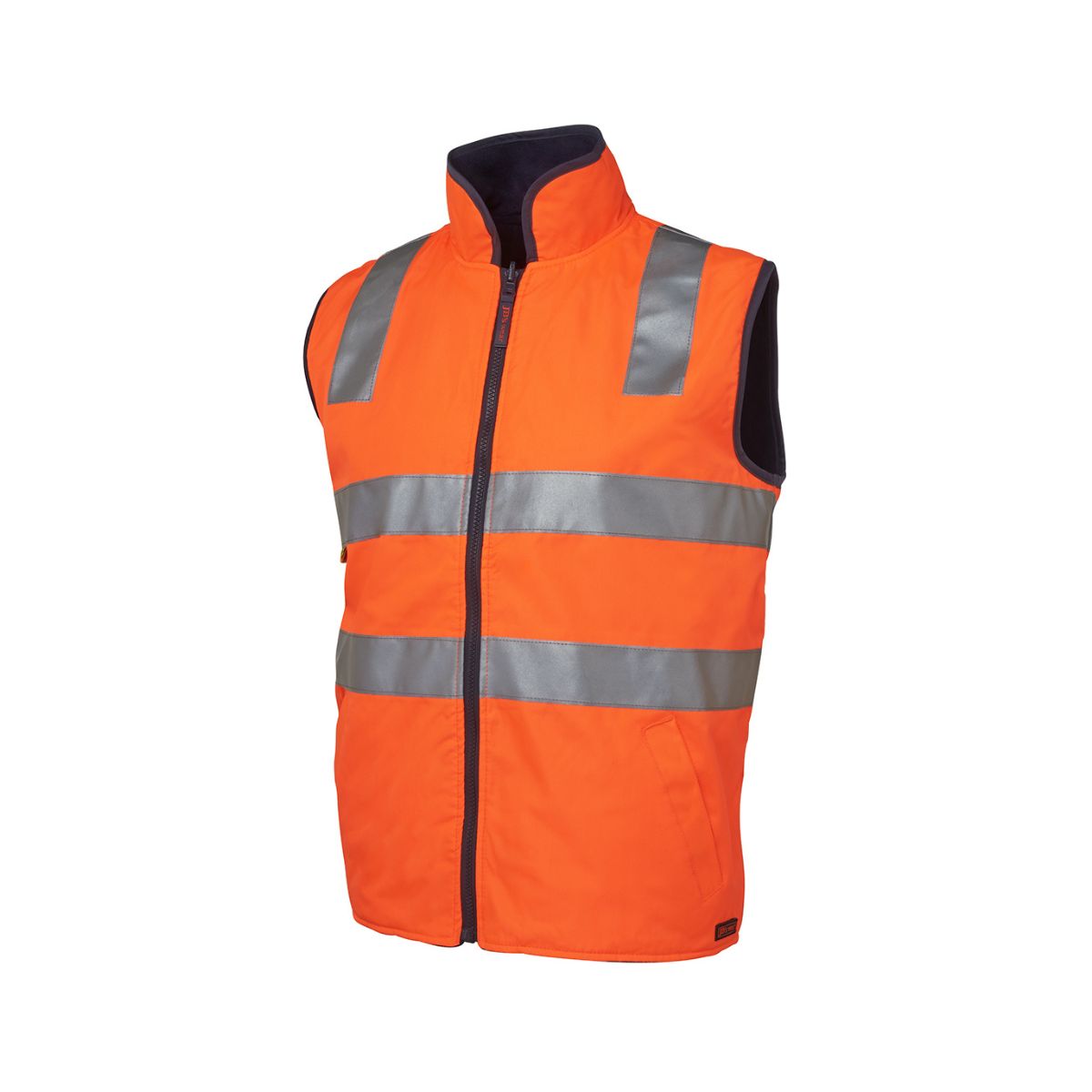 JB'S Hi Vis Day and Night Reversible Polar Fleece Vest 6D4RV