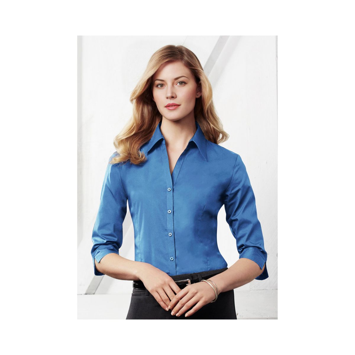 Biz Corporates Metro 3/4 Sleeve Shirt LB7300