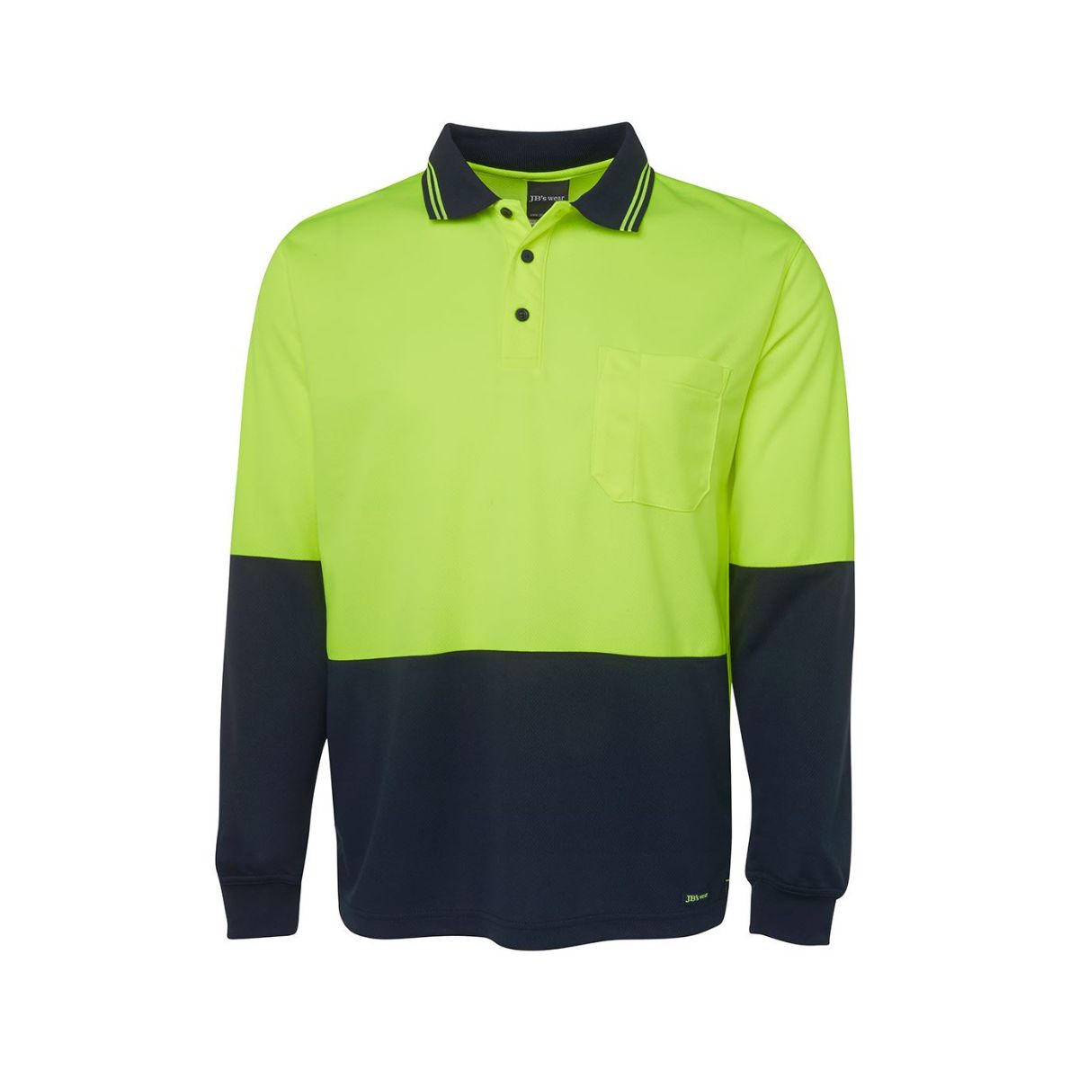 Hi Vis Traditional Long Sleeve Polo Shirt 6HVPL