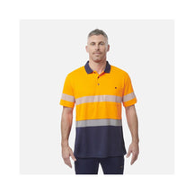 KingGee Men's Workcool Hyperfreeze Hi Vis Short Sleeve Polo Shirt With Segmented Tape K54215