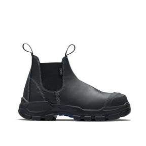 Blundstone Unisex Rotoflex Elastic Side - Slip on Safety Boots - Black #9001