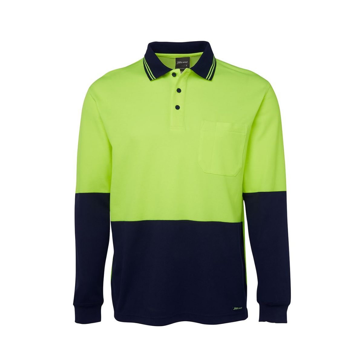 JB's Hi Vis Long Sleeve Comfort Polo 6HPL